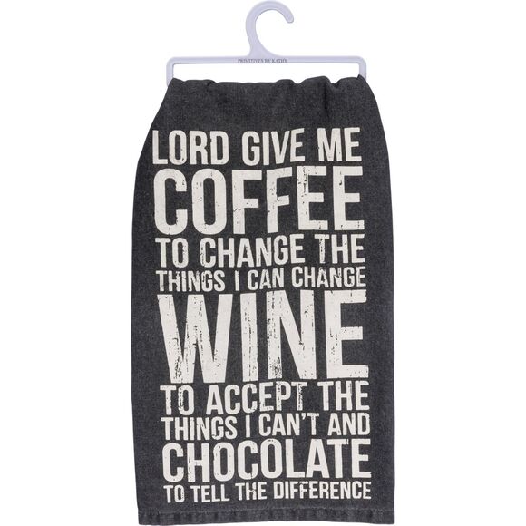 Lord Give Me Coffee Kitchen Towel - Picture 2 of 3